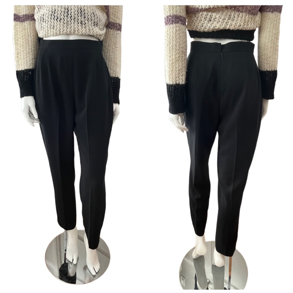 Emanuel Ungaro Black High Waist Trousers